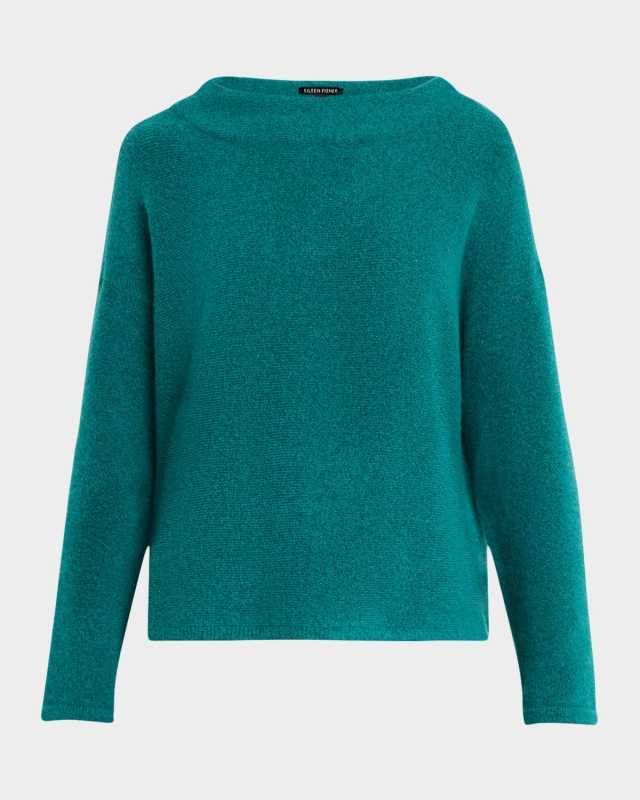 Boucle Bliss Cashmere-Silk Sweater